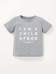 Cute 'Child Of God' Baby T-Shirt Short Sleeve Tee