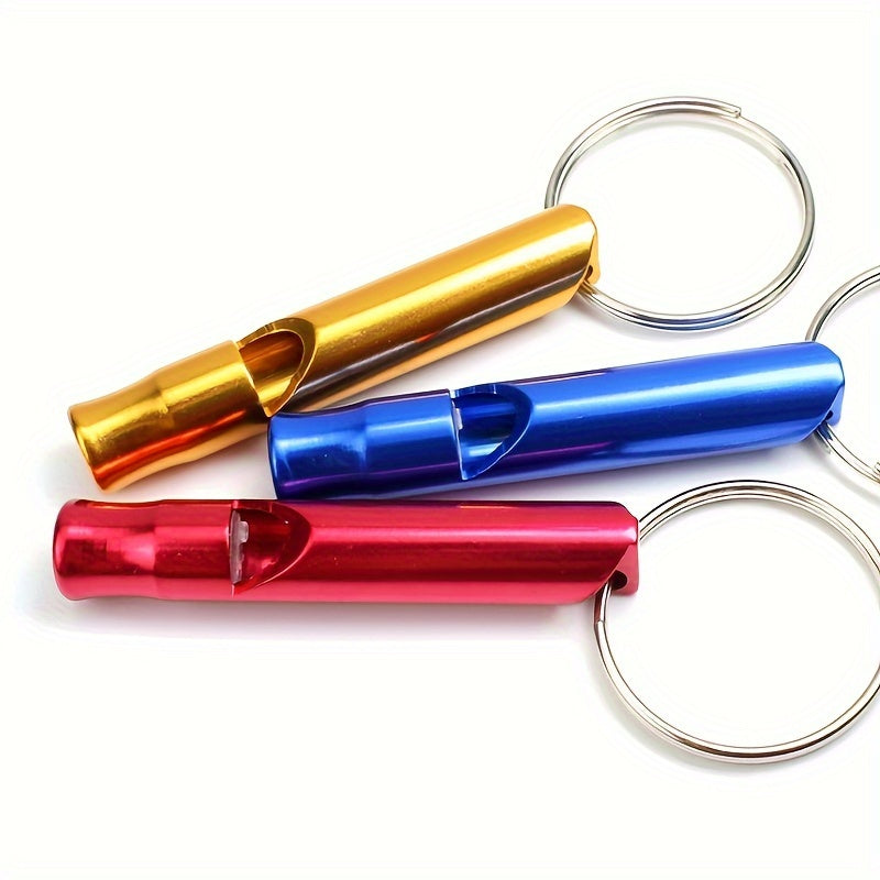 5pcs Survival Whistle Outdoor Training Keychain Lifesaving Kit