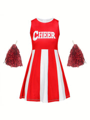 Girls Cheerleading Suit For Sports Performance Gift Party Spirit Week