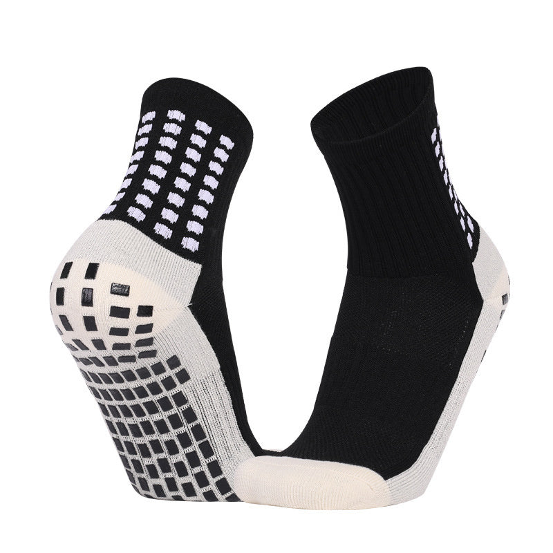 Men's Athletic Crew Socks Moisture Wicking Padded Non Slip Socks