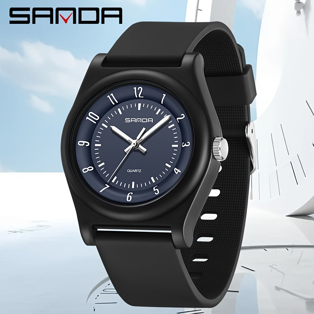 SANDA Unisex Sport Watch 5ATM Shock Resistant Quartz Watch