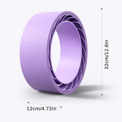 1pc PVC Double Layer Yoga Wheel Non-slip Roller Pilates Equipment