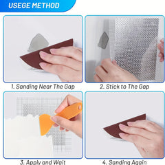 7pcs Wall Repair Patch Kit Dry Wall Hole Metal Patch Extended Self Adhesive Mesh