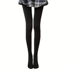 Opaque Slim Tights High Waist Footed Pantyhose