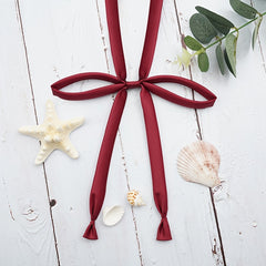 Adjustable Bowtie Long Ribbon Pre tie Bowknot Japan Lolita Cosplay School