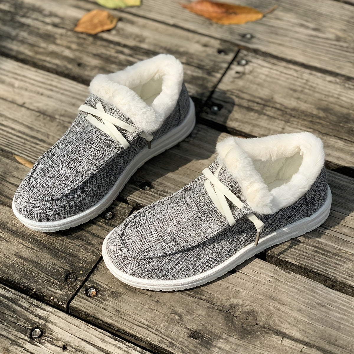 Faux Fur Lined Lightweight Skate Shoes