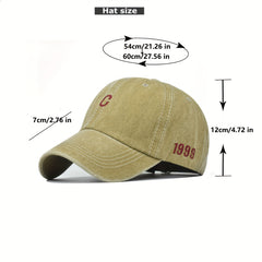 Embroidery Baseball Cap Distressed Couple Dad Hat Adjustable Unis