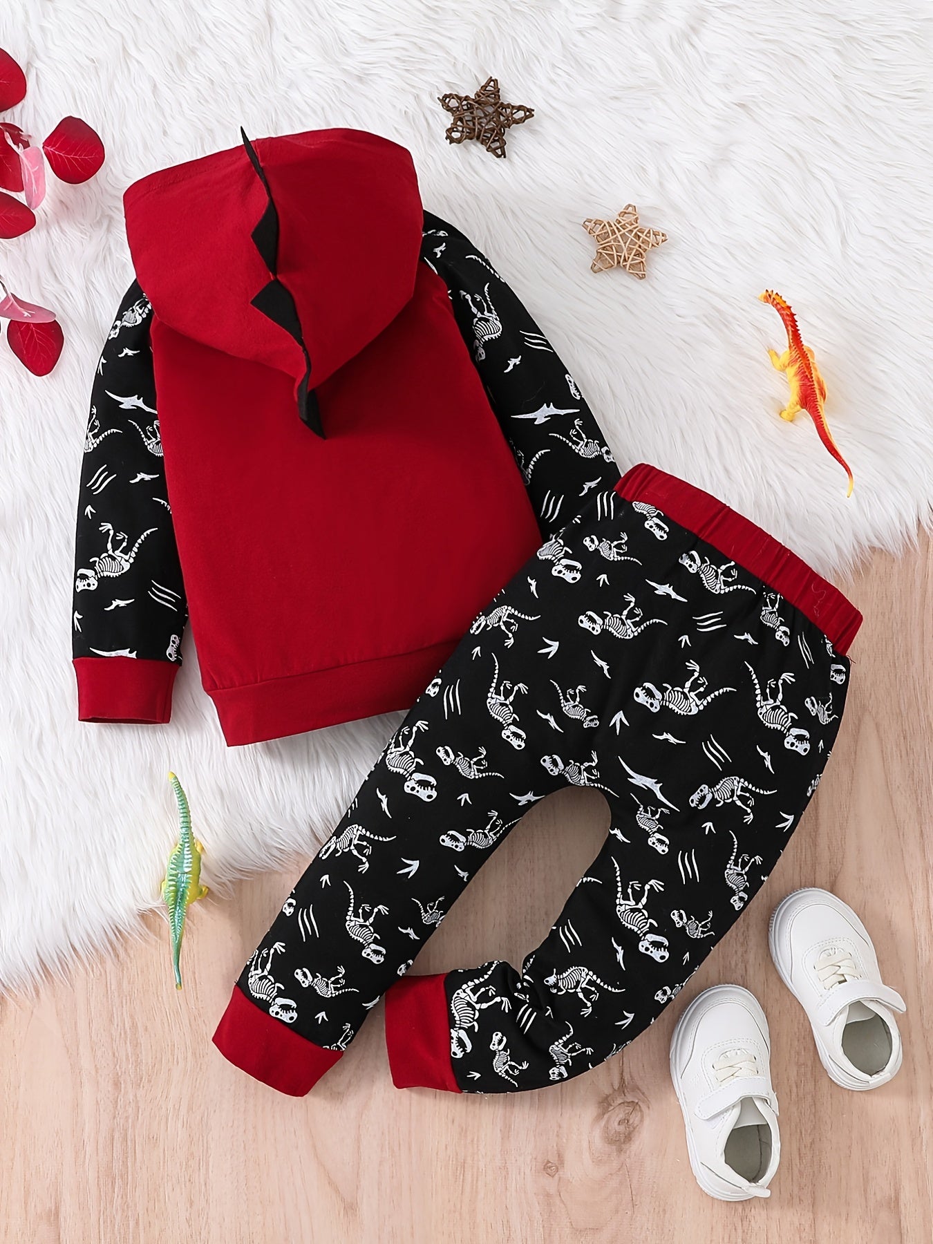 Boys Dino Hoodie & Jogger Set, Kids Clothes