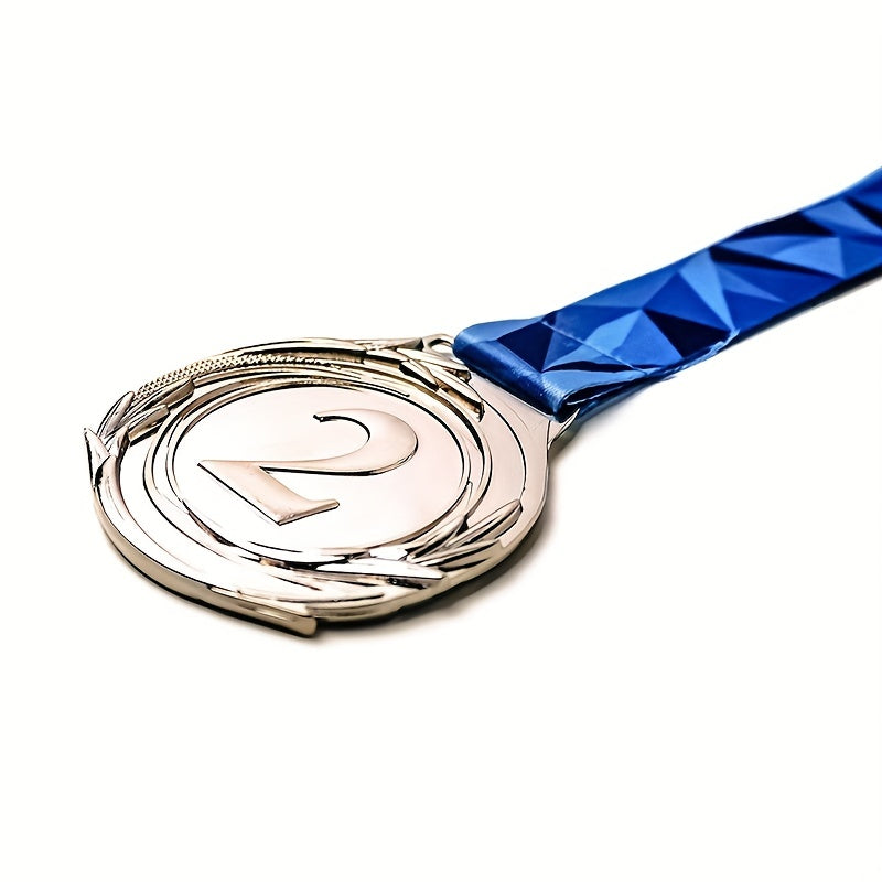 Metal Winner Medals with V Neck Ribbon for Events & Games