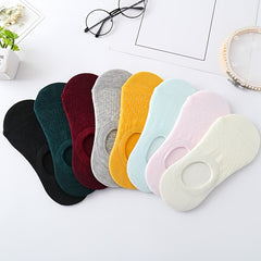 8 Pairs Women's Colorful No Show Boat Socks