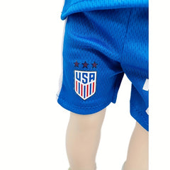 Soccer Outfit Set For 18" Dolls Includes Shirt Shorts And Headband
