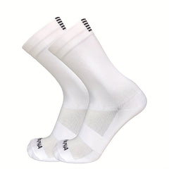 Unisex Mid Calf Anti-Odor Athletic Crew Socks for Running