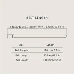 Men's Leather Slim Belt for Jeans Suit Ratchet Reversible