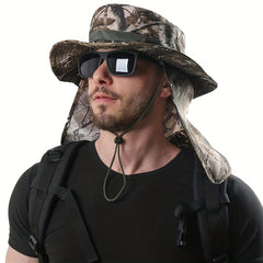 Camouflage Sunscreen Hat Neck Gaiter UV Protection Bucket Hat