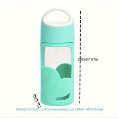 Portable High Temp Resistant Glass Sports Water Bottle