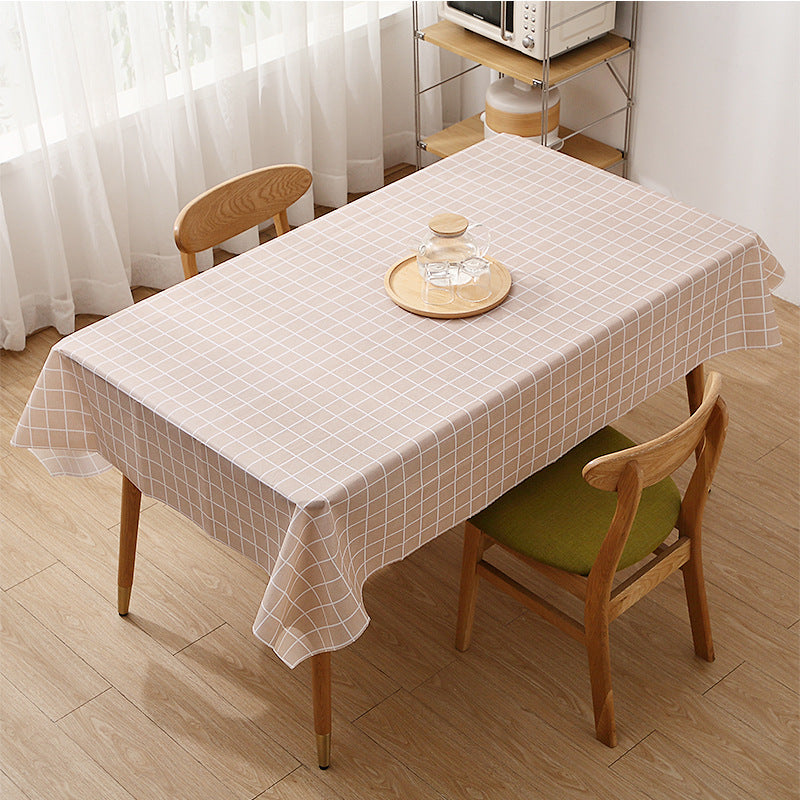 Waterproof Plastic Tablecloth Style Household Table Cover