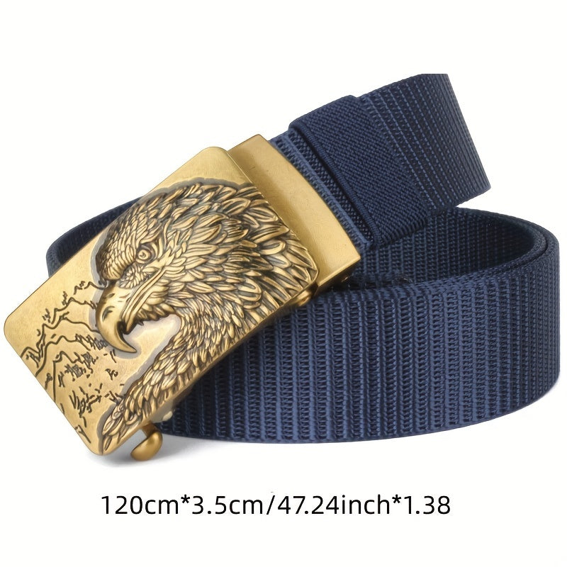 Toothless Auto Buckle Nylon Belt Men's Outdoor Casual Breathable All-match Belt