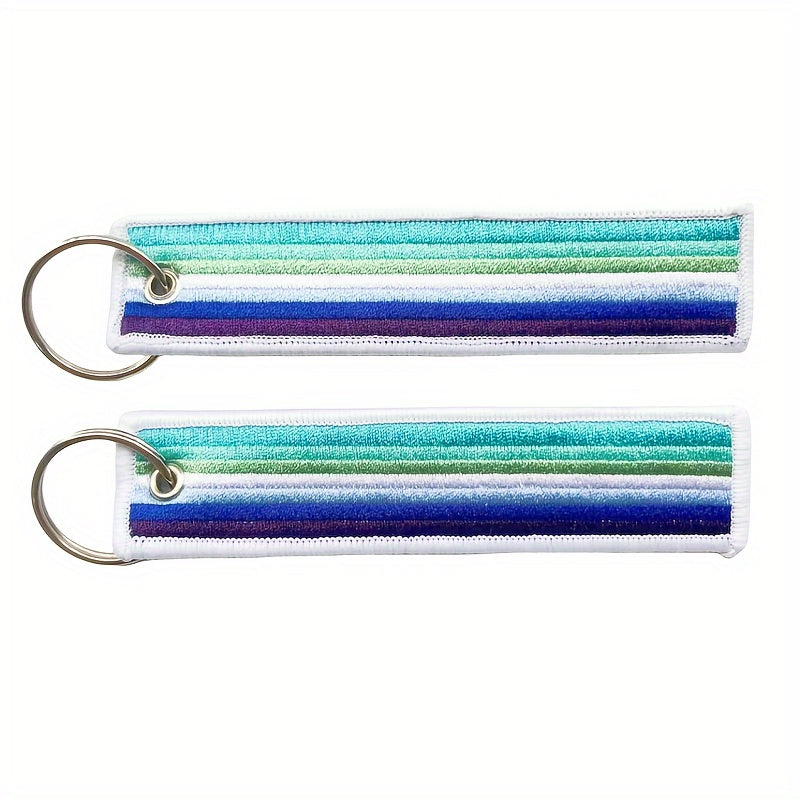 Pride Month Embroidered Keyring LGBT Key Tag