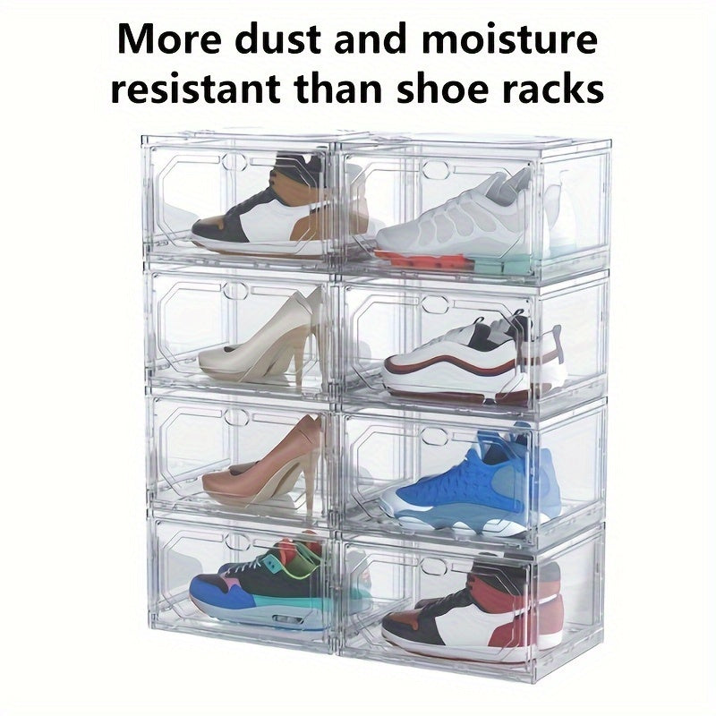 Transparent Shoe Box Shoe Storage Container Stackable Sports Shoe Storage