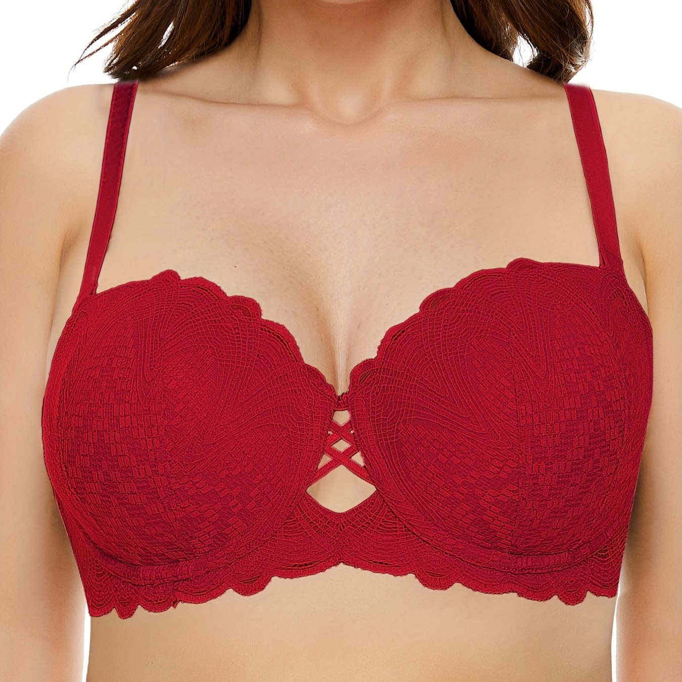 Floral Lace Underwire Push Up Padded Bra