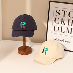 Unisex Breathable Wide-brimmed Baseball Cap With Letter Embroidery