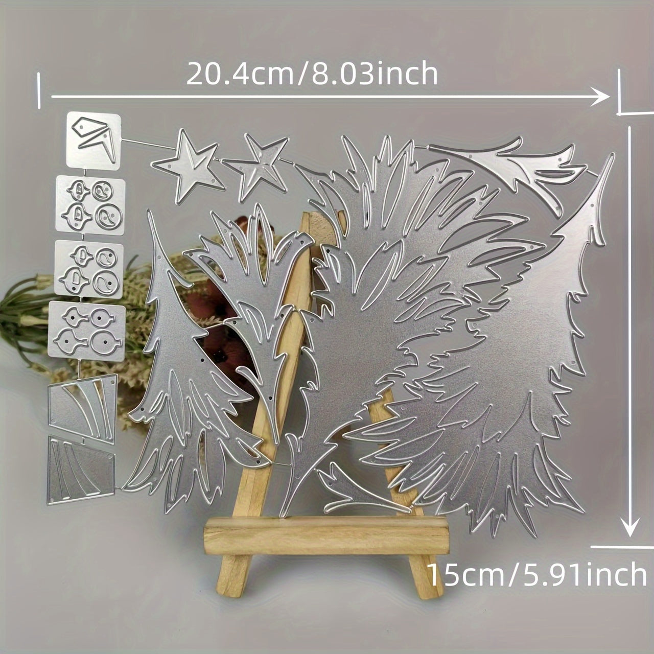 1pc Christmas Tree Metal Cutting Dies Stencil For Scrapbooking Album Cards