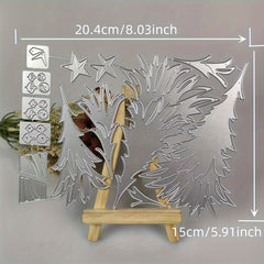 1pc Christmas Tree Metal Cutting Dies Stencil For Scrapbooking Album Cards