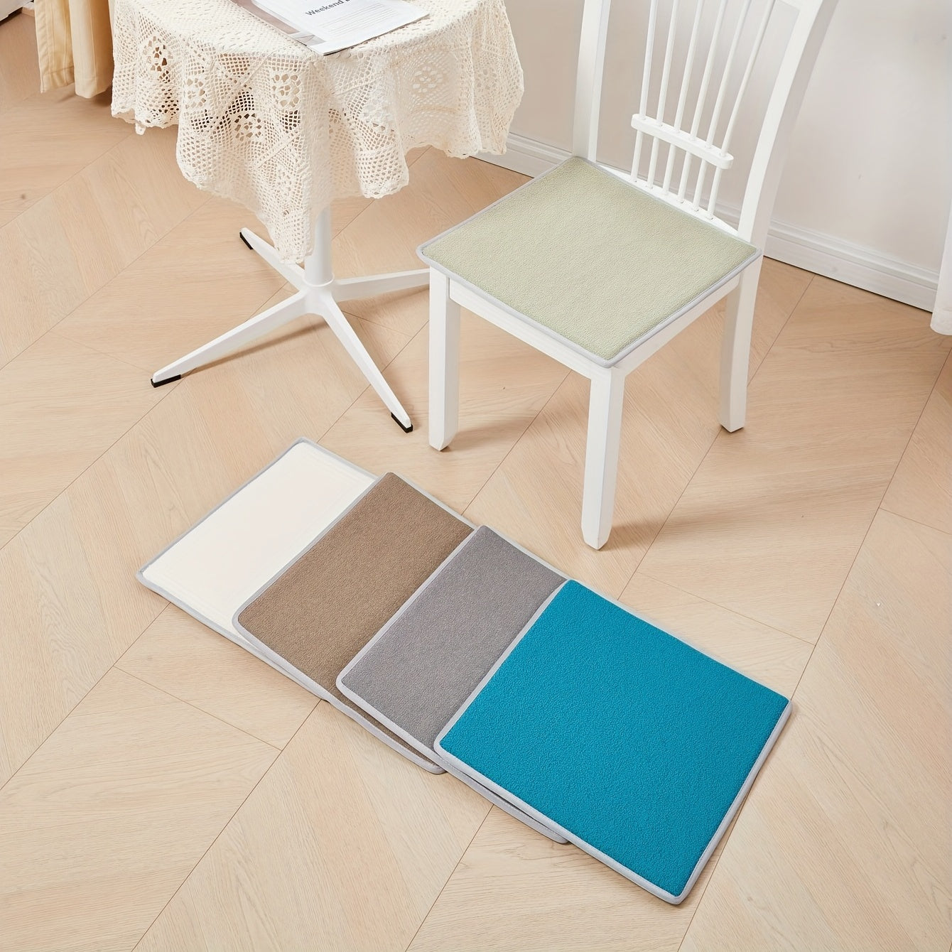 Solid Chair Cushion Memory Foam Anti-slip Stool Pad Four Seasons Universal