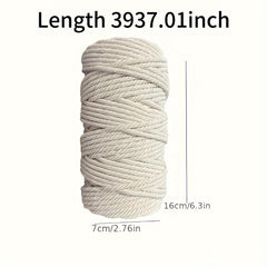 1pc Christmas Cotton Rope DIY Hand-woven Rope for Decorations