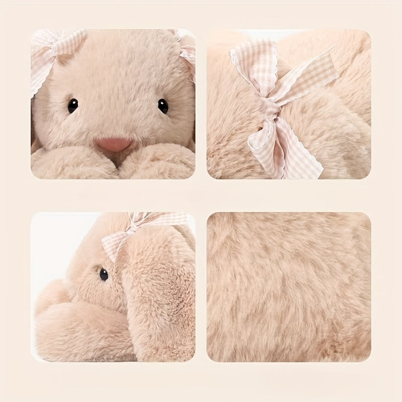 Cute Rabbit Plush Toy Soft Fur Stuffed Animal Mixed Colors