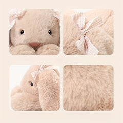 Cute Rabbit Plush Toy Soft Fur Stuffed Animal Mixed Colors