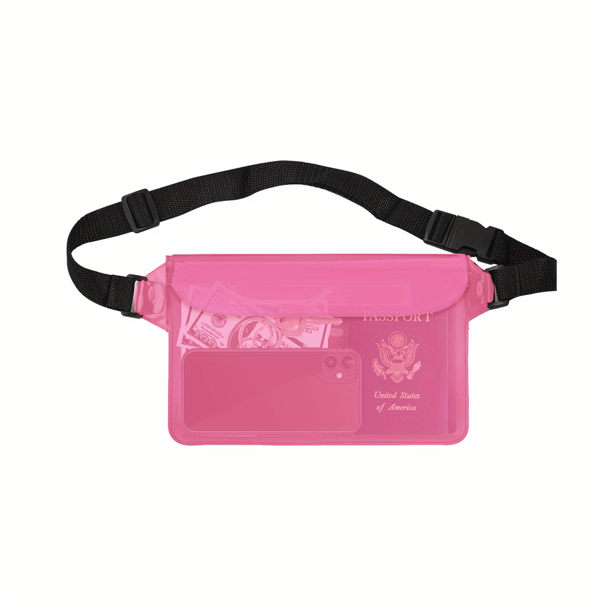 Waterproof Pouch Bag With Adjustable Waist Strap for Water Activities