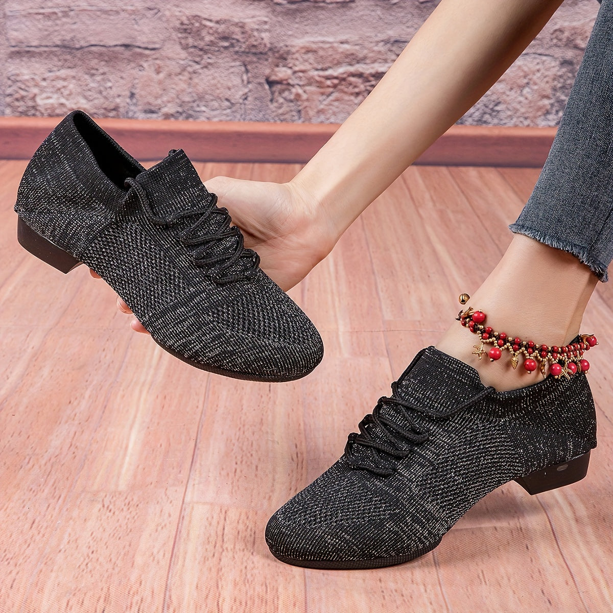Solid Mesh Breathable Ballet Shoes Non Slip Dance Shoes Indoor Practice Jazz