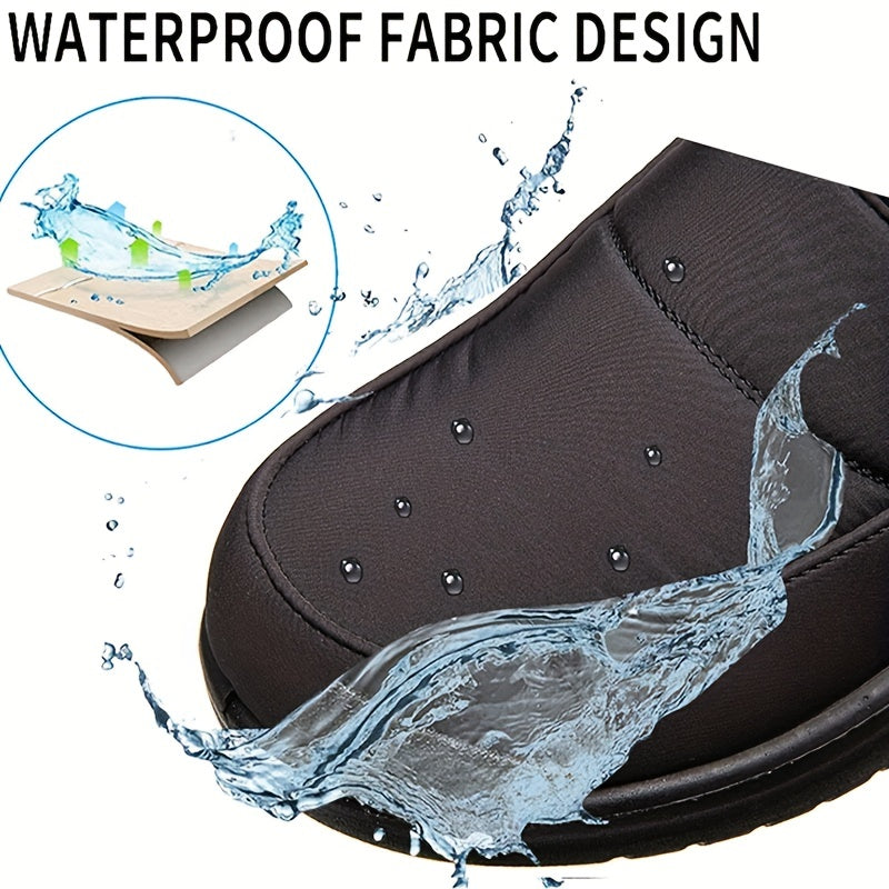 Women's Non slip Medium Tube Snow Shoes Warm Thick Bottom Shoes