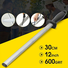 12 Diamond Carbon Steel Rod Sharpener for Food Trucks
