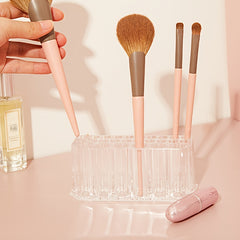 Clear Acrylic Makeup Brush Holder 26 Holes Organizer
