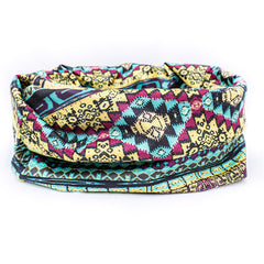 Vintage Pattern Floral Printed Unisex Sun Hat Brimless Headwrap