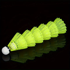 12pcs Nylon Shuttlecocks for Indoor/Outdoor Badminton Training Yellow