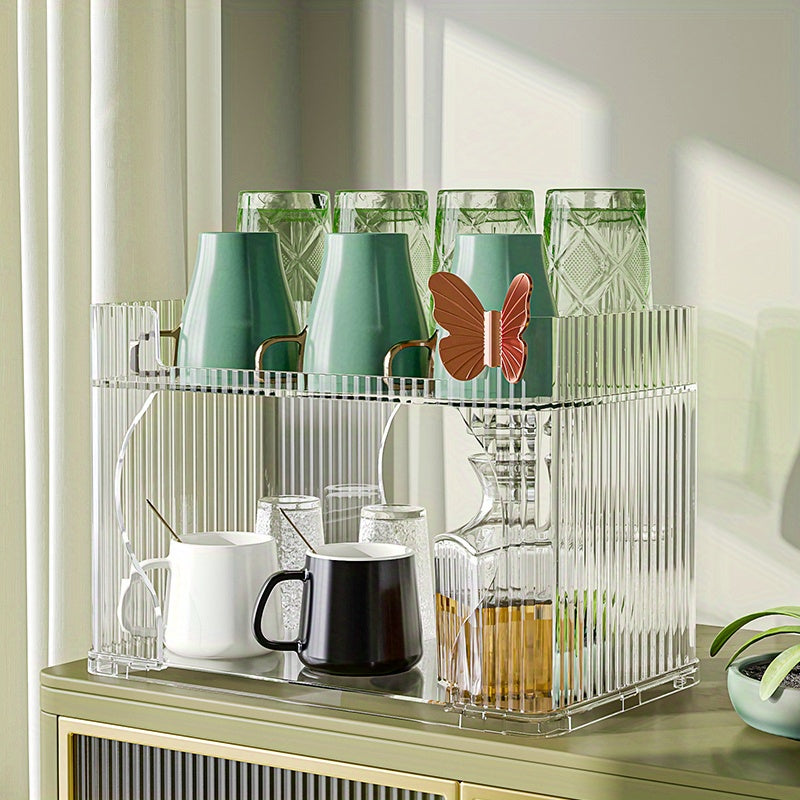 Luxury Cup Storage Rack Cosmetics Basket Organizer