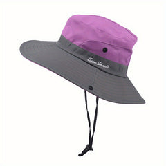 Breathable Ponytail Sun Hat UV Protection Boonie Hat for Women