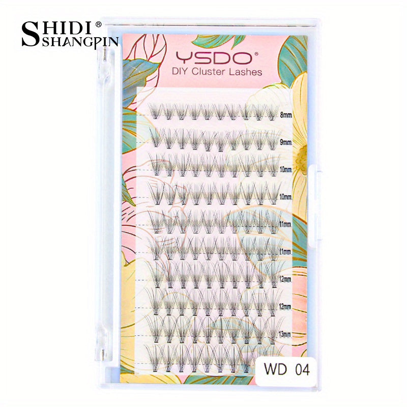 DIY Lash Extension Soft Clusters Wispy Lashes 100pcs C Curling 8-13mm