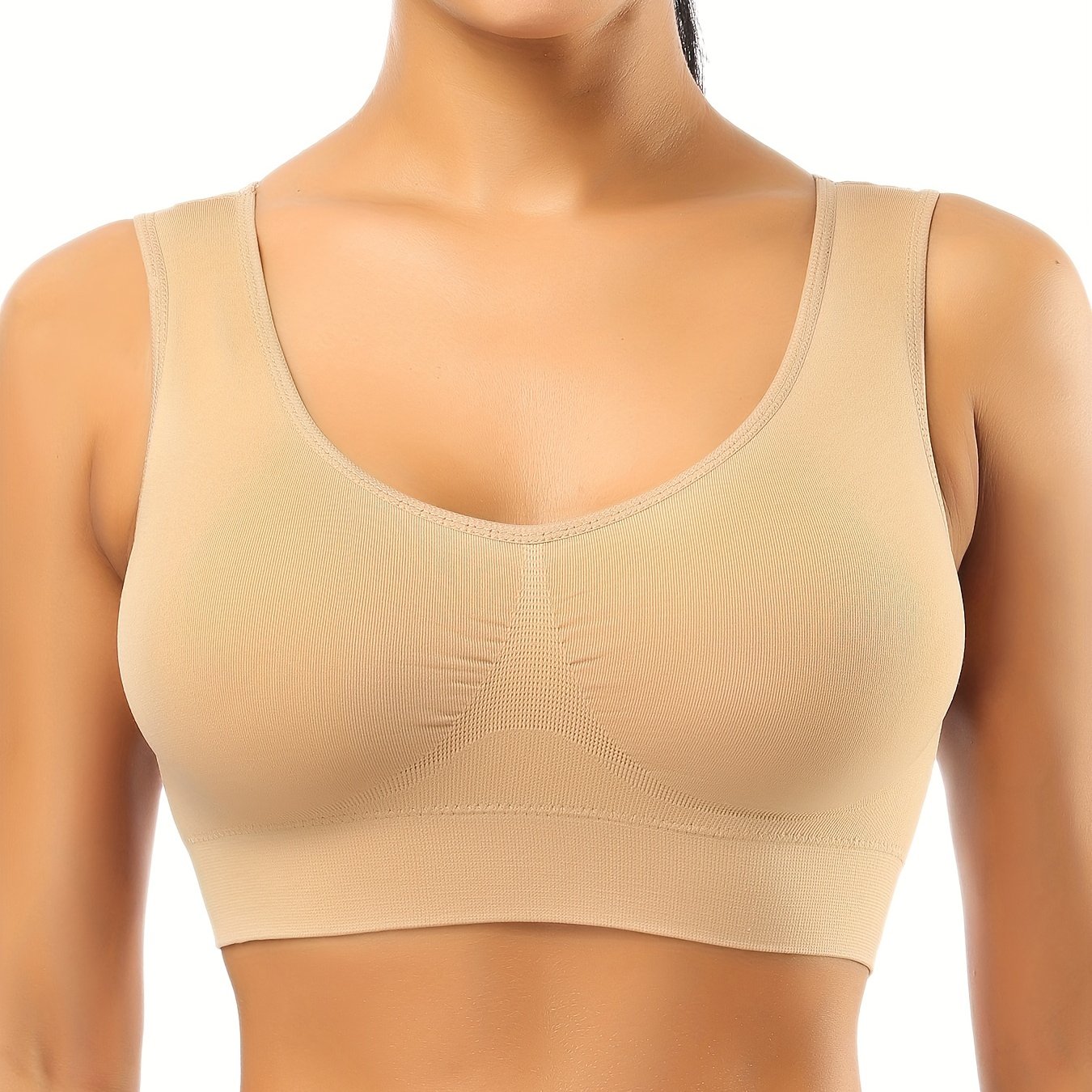 Seamless Wireless Sports Bra Breathable