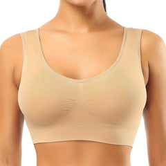 Seamless Wireless Sports Bra Breathable