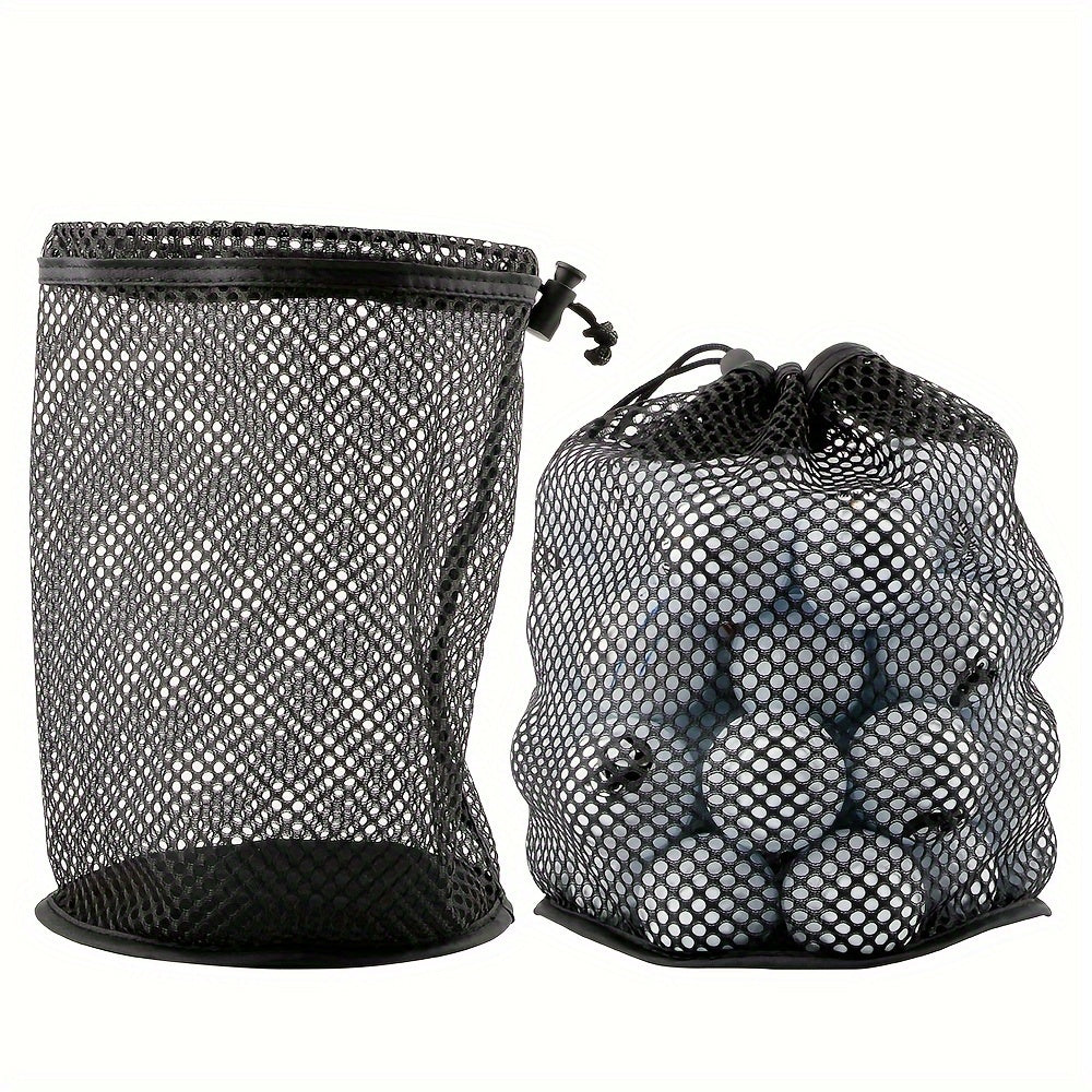 Portable Golf Mesh Bag Ball Holder Drawstring Lightweight Outdoor Travel Cam