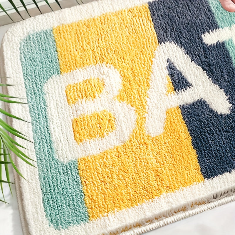 Absorbent Bath Rugs Non slip TPR Bottom Floor Mat Fluffy Faux Wool Area Rugs