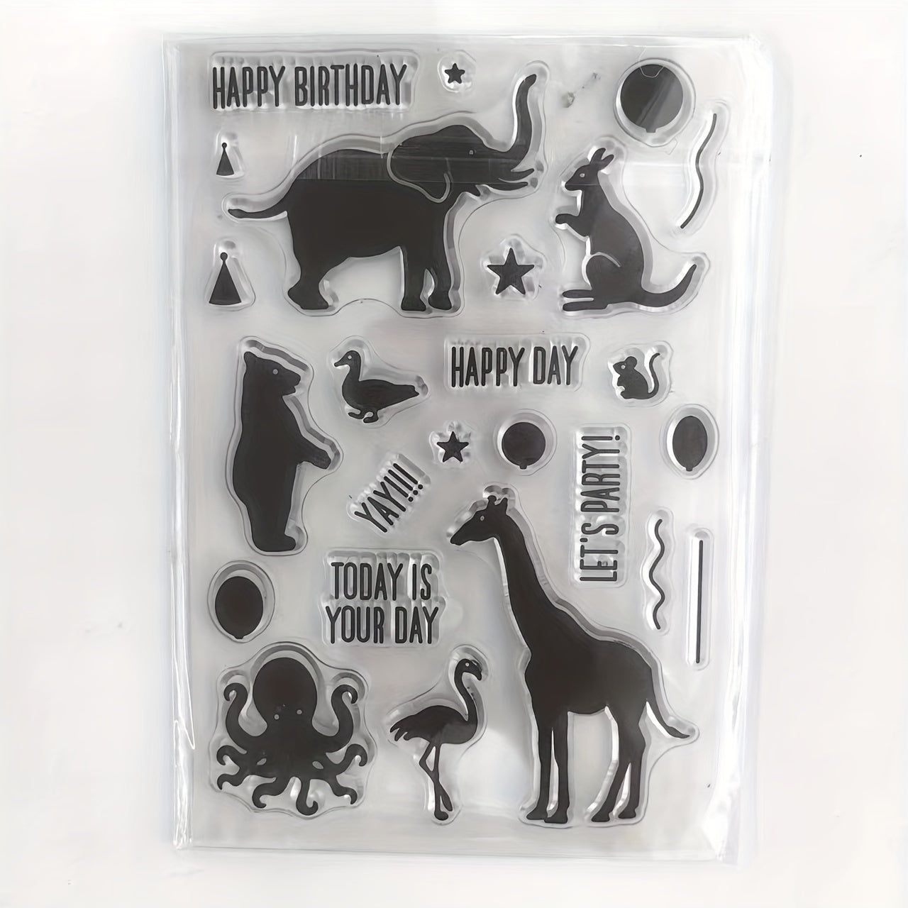 Owl Fox Background Clear Stamps for Card Making DIY Scrapbooking