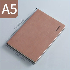 1pc PU Soft Leather Thickened Notebook 96 Sheets