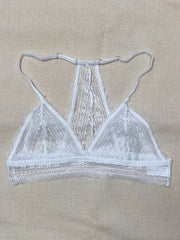 Lace Wireless Bralette Seamless Breathable Triangle Cup Bra