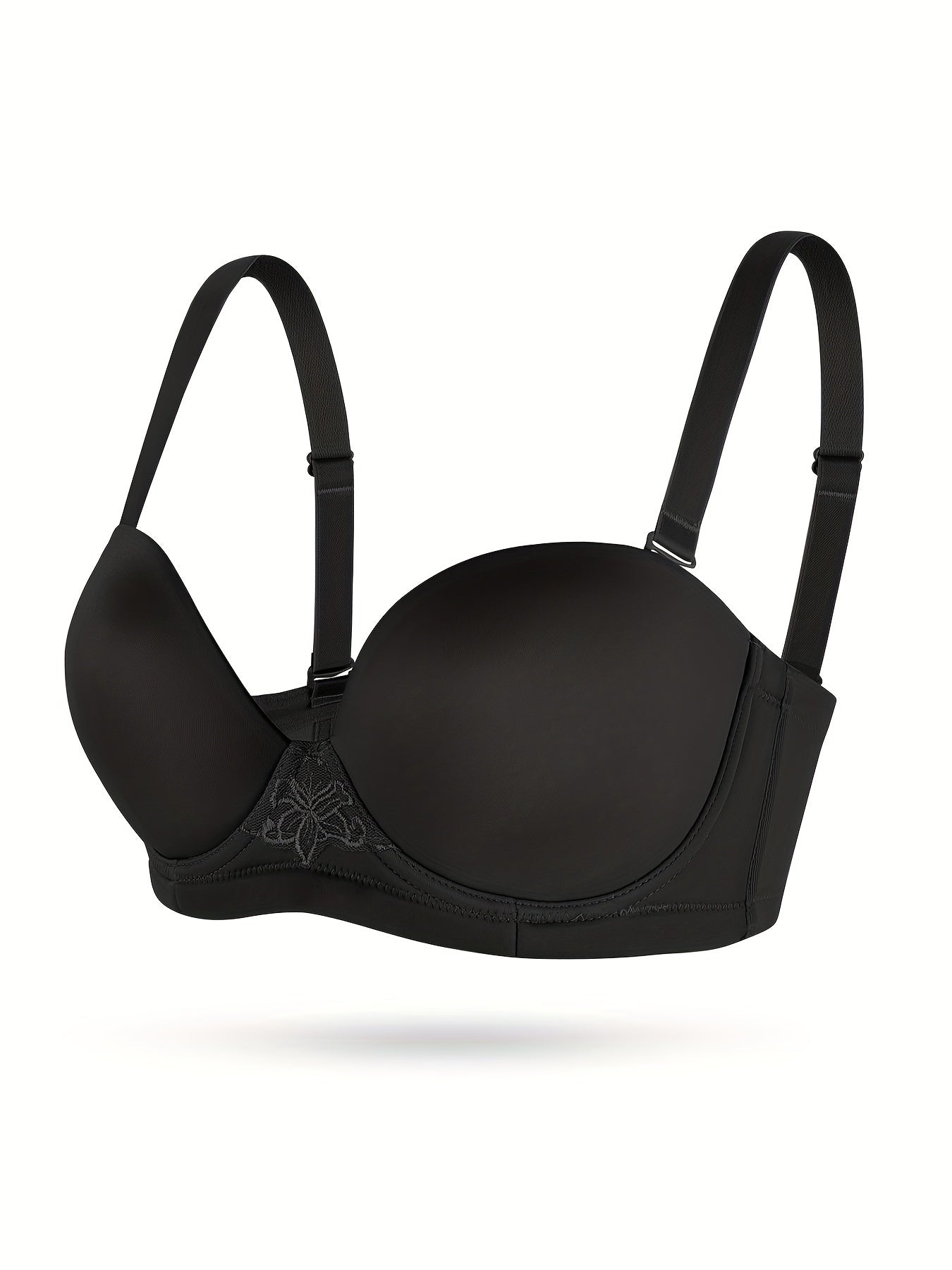 Women's Plus Solid Underwire Strapless Bra