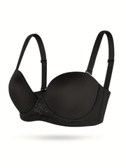 Women's Plus Solid Underwire Strapless Bra